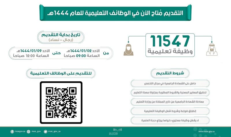 جدارة الوظائف التعليمية 1445 || متى نزول الوظائف التعليمية الجديدة في السعودية وطريقة التقديم