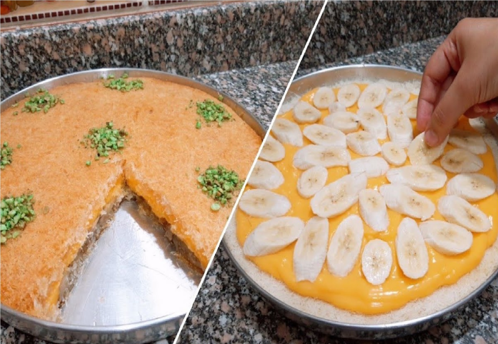 هيشرفك قدام ضيوفك”.. طريقة عمل الكنافة بالموز والكريمة في المنزل أحلي من الجاهزة