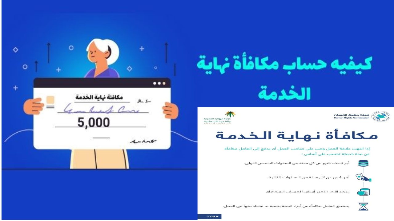 “وزارة الموارد البشرية” كيف يتم حساب نهاية الخدمة في السعودية بالطريقة الجديدة 1445